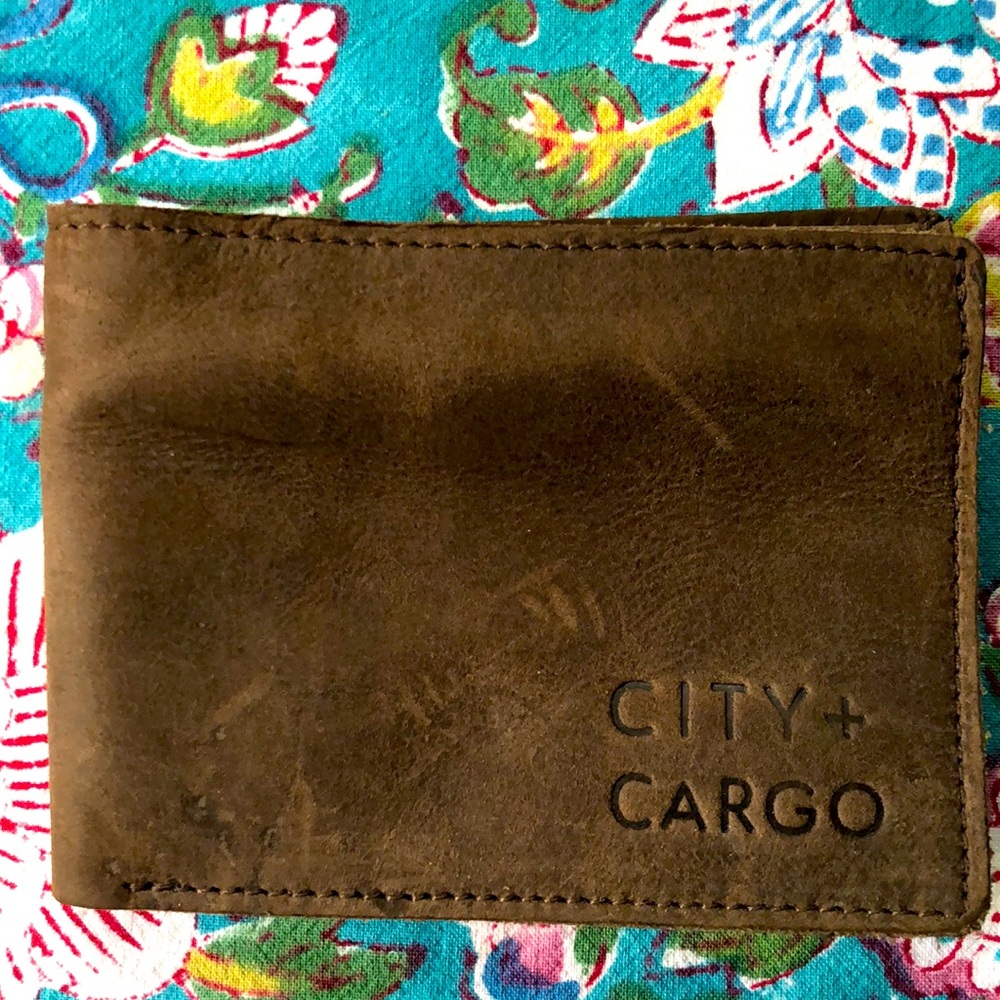 Fathers Day! Mens Leather Wallet last one of its kind